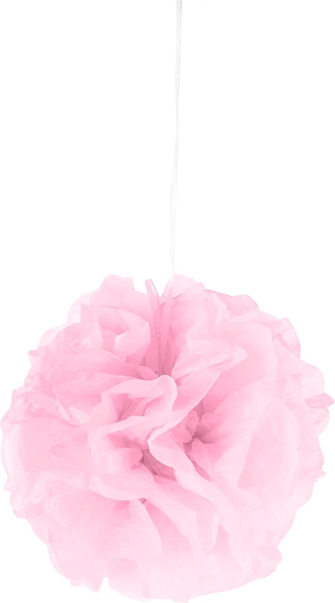 BOSEN - Roze papieren bloem hangdecoratie - Decoratie > Slingers en hangdecoraties